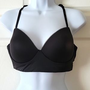 Victoria's Secret padded demi bra. Blk. XL